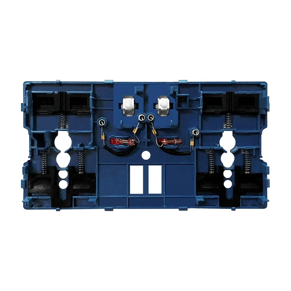 Delviz 13A Wall Dual Socket, AC 110~250V Electrical plug jack Switch button control, International universal Power Supply Outlet