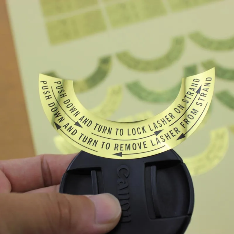 Printing full color high voltage warning sticker,custom strong glue danger warning Labels Printing Honey Labels For Food Jars