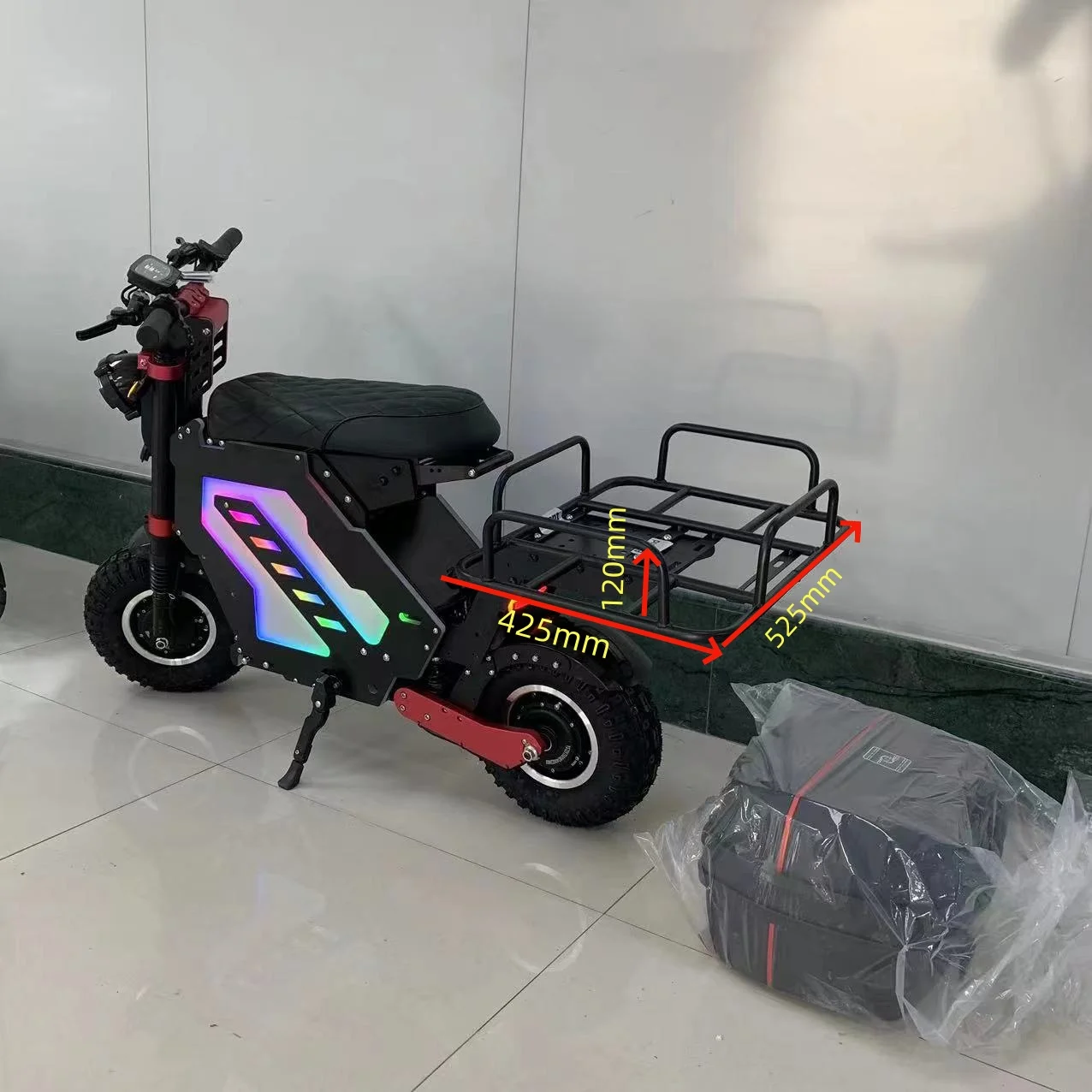 Geofought Molo5 electric scooter parts and accessories large capacity iron basket for deliveryman