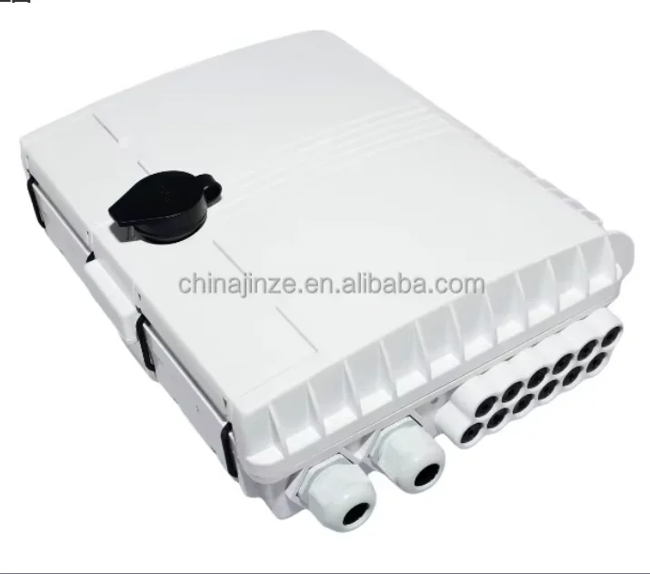 PC ABS 8 port fiber optic distribution box with 1 8 PLC splitter 12 core optical terminal box ftth box