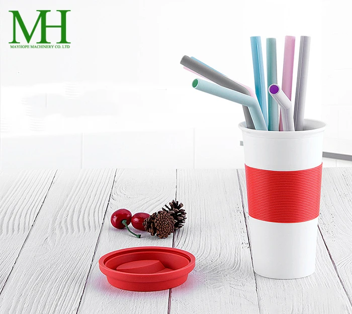 Real new design popular PP plastic double wall reusable eco silicone coffee