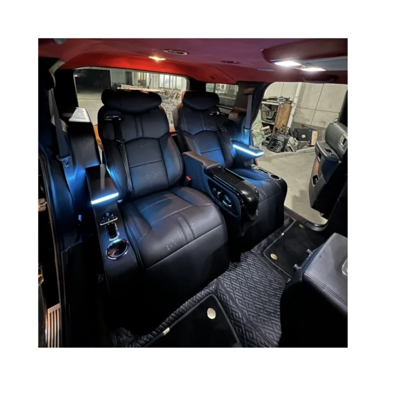 Hummer H2 new design luxury interior kits captain rear seat with electric headrest leg support customized for Hummer H2