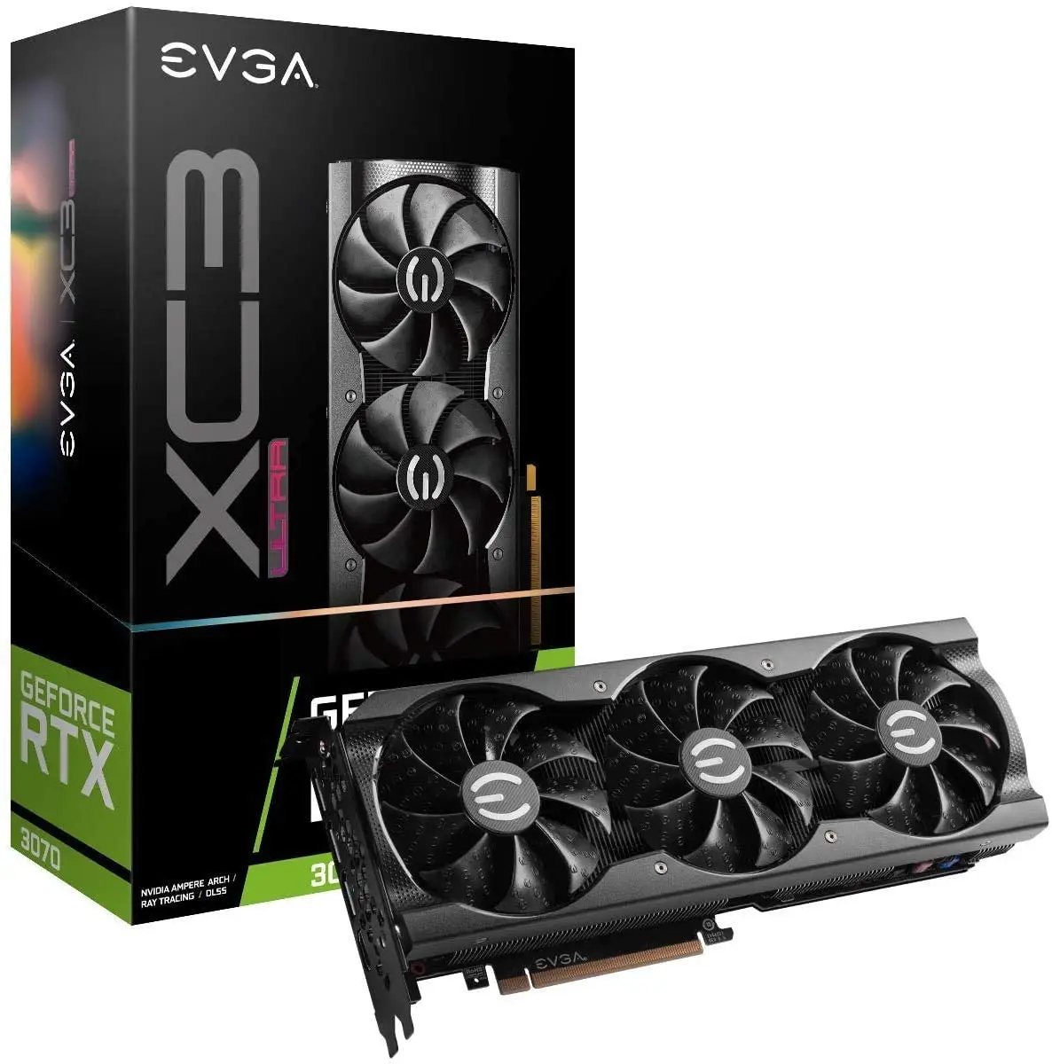 
2021_EVGA GeForce RTX 3070 RTX3070 XC3 Ultra Gaming, 08G-P5-3755-KR, 8GB GDDR6, iCX3 Cooling, ARGB LED, Supports 4K 120Hz dropshipping 