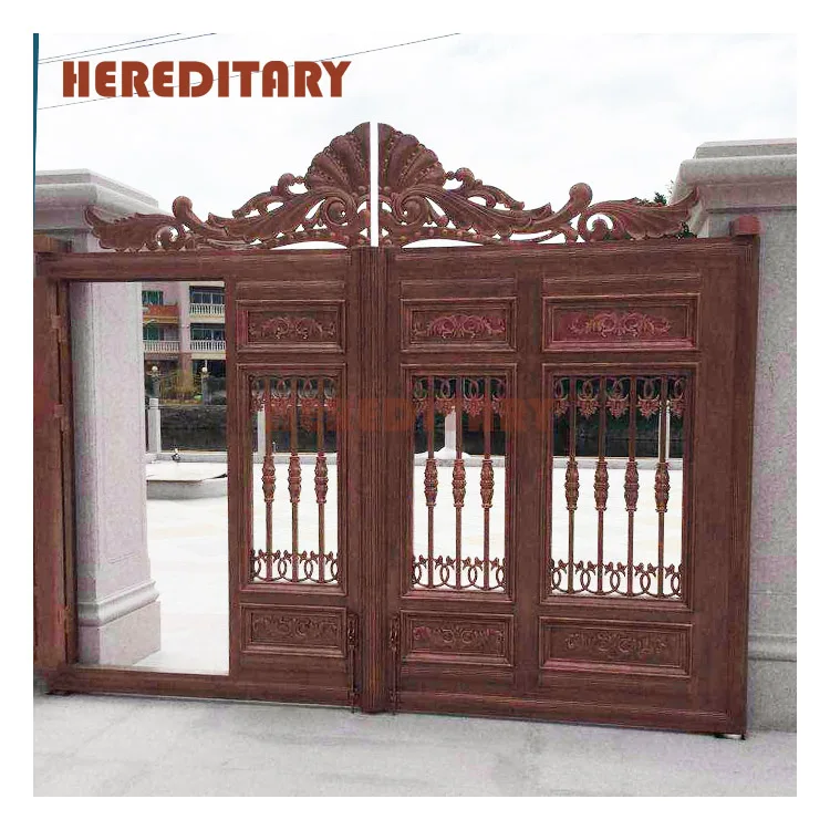 Iron fancy gate boundary wall stainless steel gate design modern