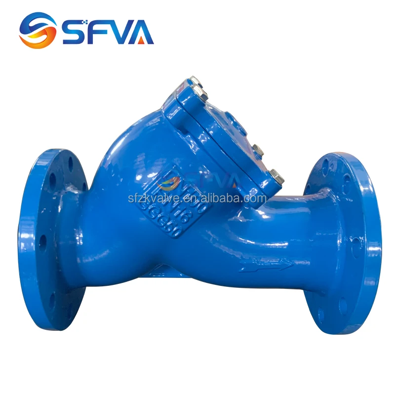 SFVA BRAND GOOD QUALITY GGG50 PN16 DIN F1 Ductile iron DN100 DN150 y type strainer