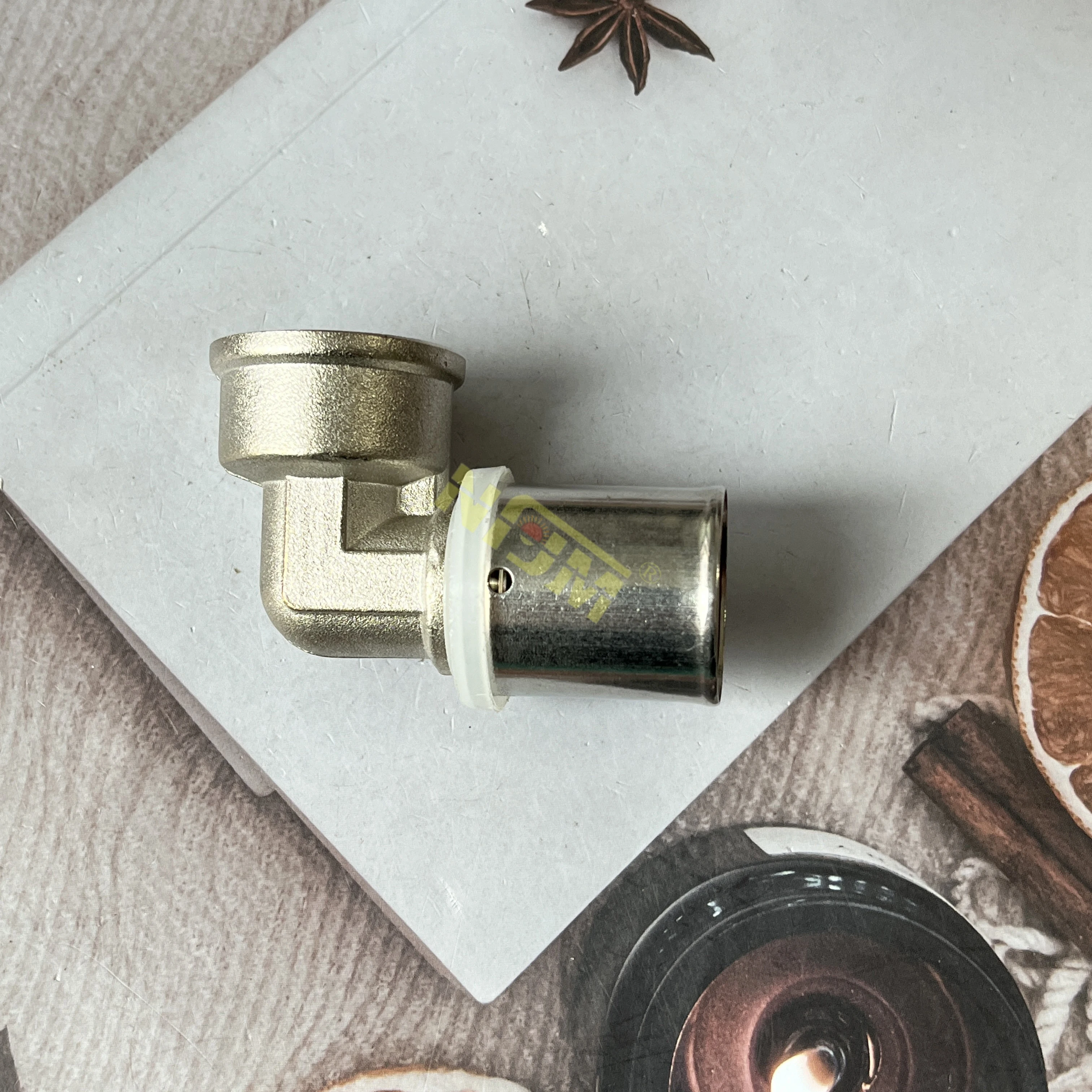 NFJM High Quality Tube Connection Plumbing Brass Elbow Pex Fitting Pex Brass Press Fittings