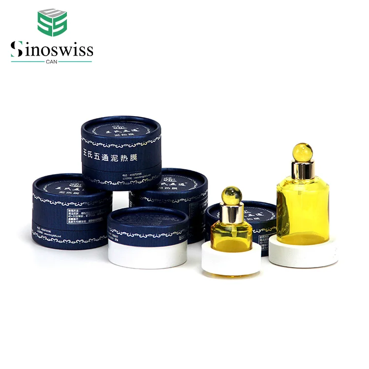 Eco friendly Custom Cylinder Kraft Tubes Container Packaging for Essential Oil Lotion and Cream