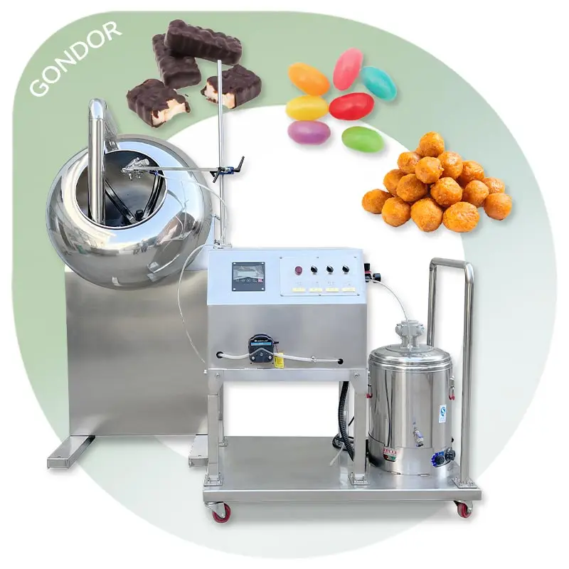 Almond Praline Small Popcorn Pecan Sweet Peanut Sugar Coated Industrial Nut Caramel Flour Coating Machine