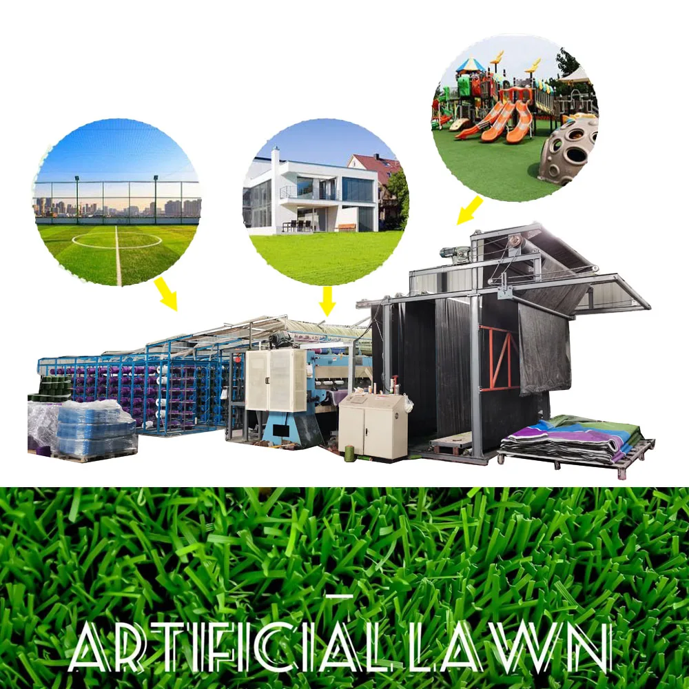 SAHNZHONG CNC Extueder Plastic Filament Tufting machine for Artificial Grass Turf making machines