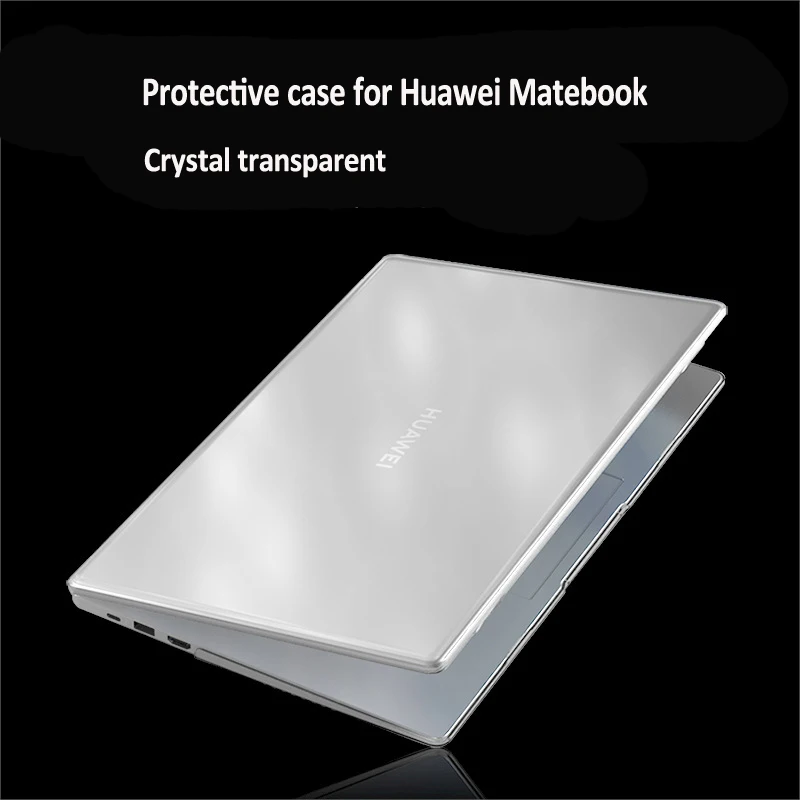 For Huawei MateBook 13 Protective Case Crystal Clear Black PC Material Suppleness Cover Protector