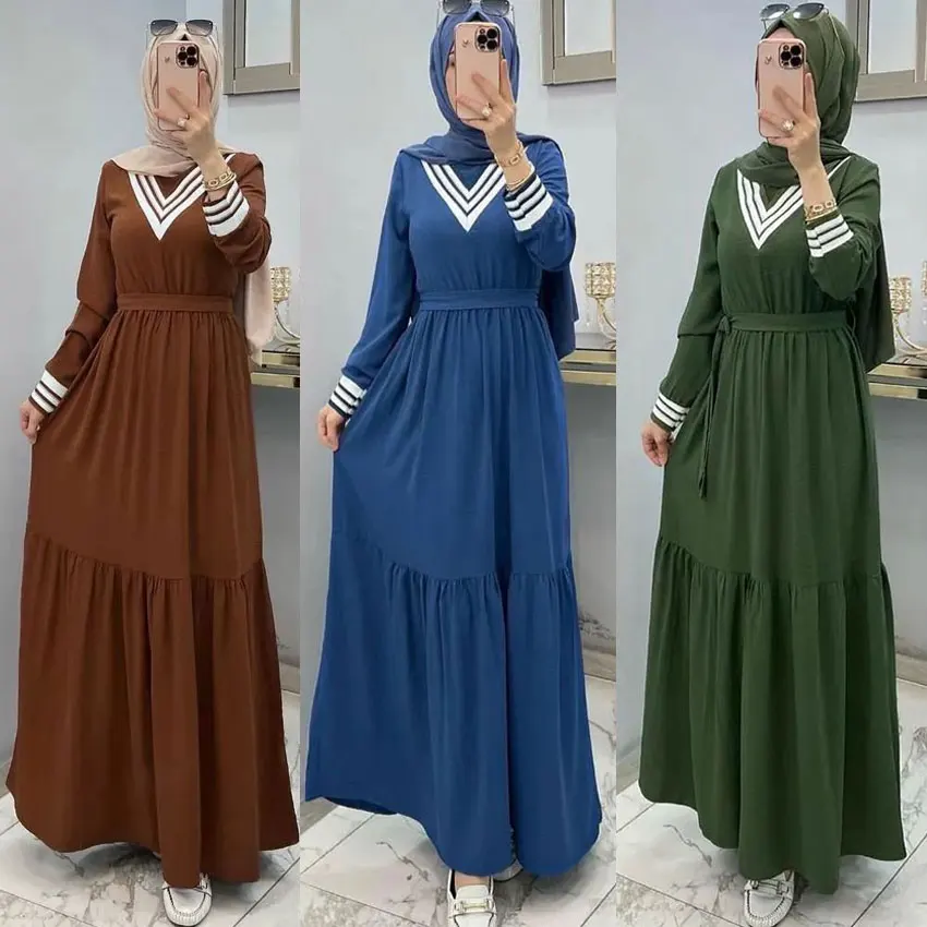 wholesale traditional muslim clothing robe femme turkish dresses for women muslim dress abaya dubai 2023 jilbab kaftans