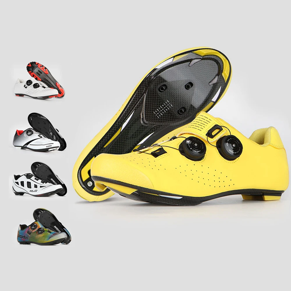 Customize Cycling Shoes Indoor Road Bike Shoes Riding Shoes for Male Female Look Delta Cleats Clip Pedal
