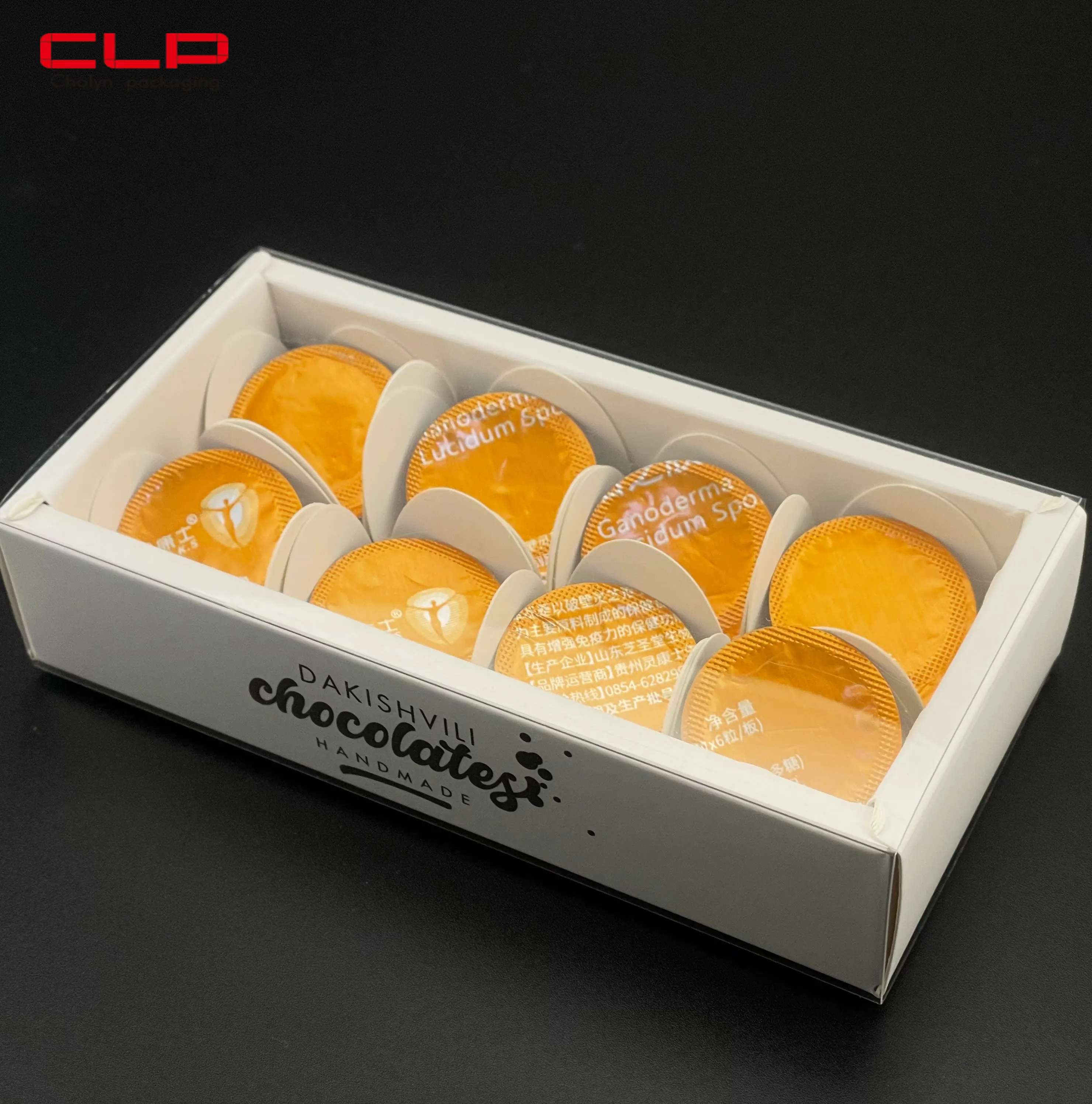 Custom Printed Small White Luxury Party Invitation Favors Sweet Packaging Wedding Gift Chocolate Box Candy Box With Ribbon