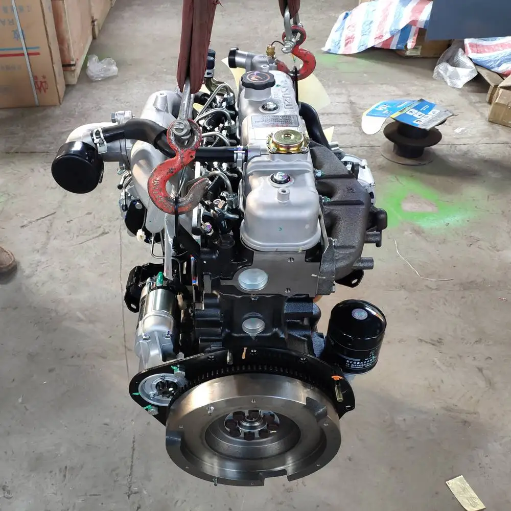 New JX493G3 Series 4cylinder Diesel Engine Engine Assembly for ISUZU Wooden Box Provided 3 Months 320 85 KW(116HP) In-line