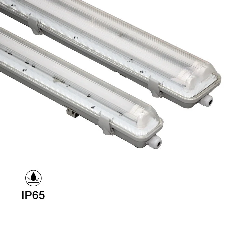 T8 Tube light lam farm car parking linear 36w 40w 60w Waterproof Lighting  batten fixture housing ip65 led triproof