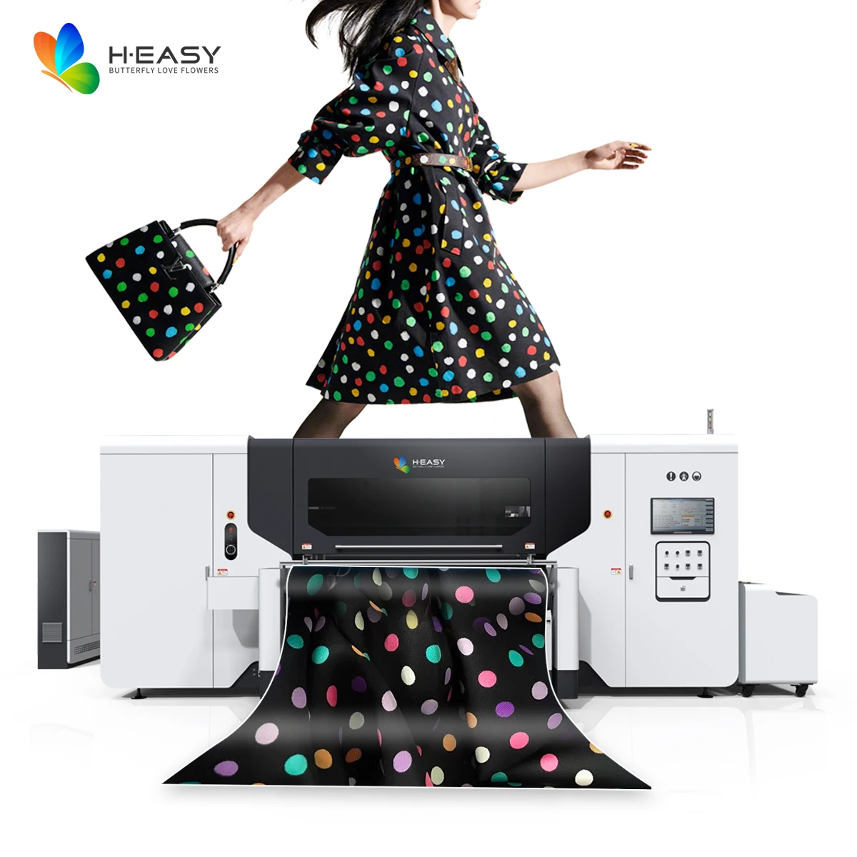 Direct to Fabric High Speed Textile Digital Printer with 16pcs Ricoh G6 G5 Print Silk Cotton Polyester Textile Fabric Printer