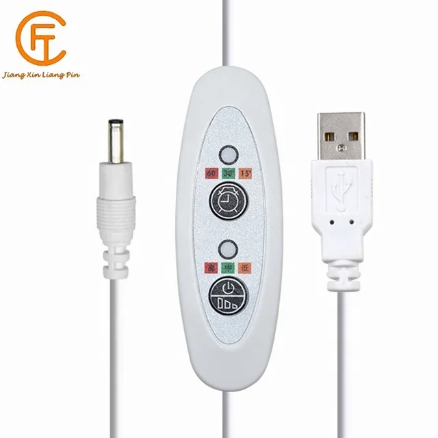 Factory direct sale 5V USB three-speed temperature timer electric heating eye mask, clothes, protective gear switch