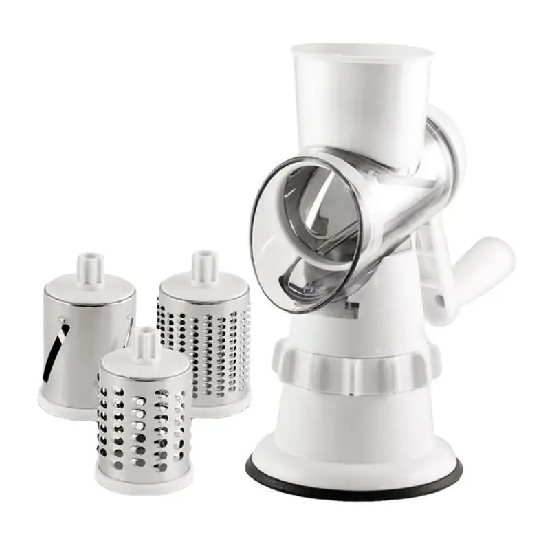 3 Blade Gear 3 in 1 Big Spiral Kitchen Shredder Multifunctional Manual Chopper Slicer Vegetable Cutter OPP Bag/color Box