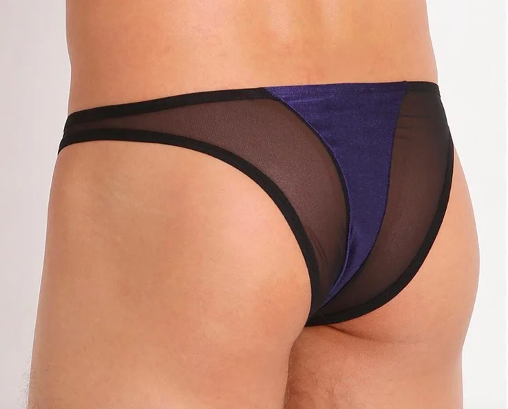 Новые мужские прозрачные сексуальные трусы Сетчатое нижнее белье