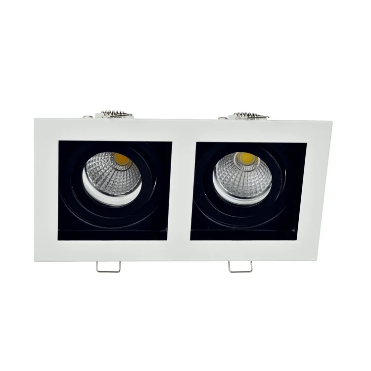 Aluminum Round square Movable  MR16  led ceiling Spotlight frame GU10 light fitting