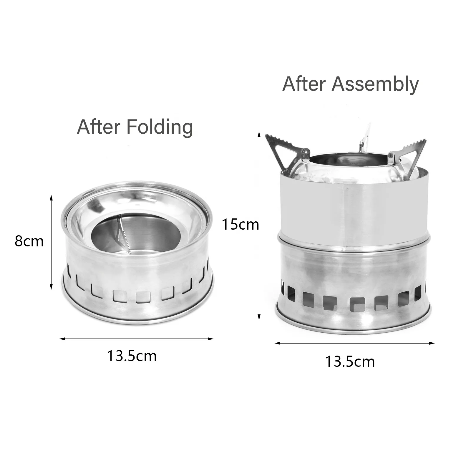 EF039-5 Factory manufacturer Stainless Steel fire pit camping backpacking portable stove for outdoor