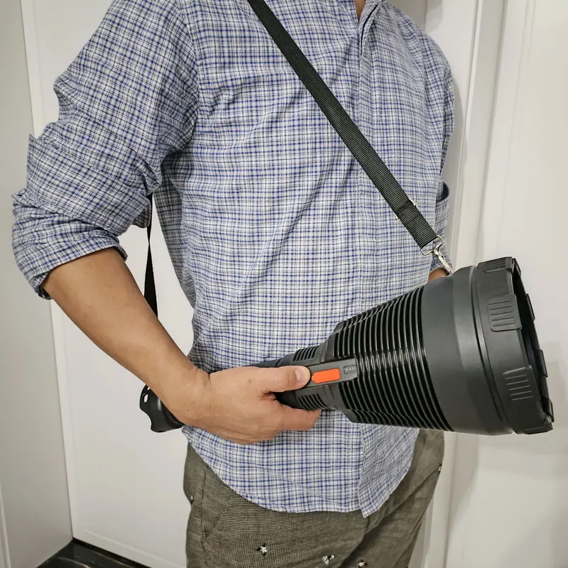 140mm big reflector cup type c 2000 meters range 20w p50 high power rechargeable led flashlights