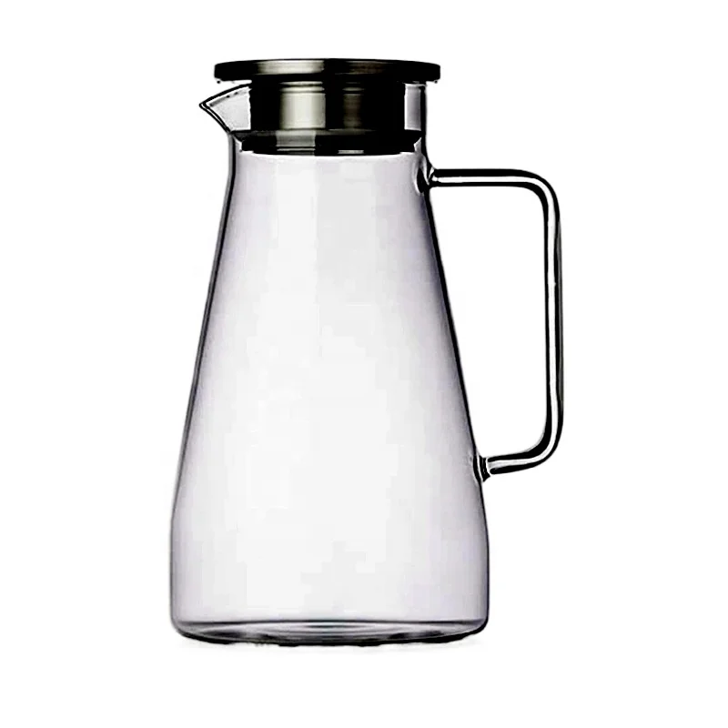 
Brand new pyrex kettle glass pitcher set water jug with Temperature Safe Borosilicate Glass 