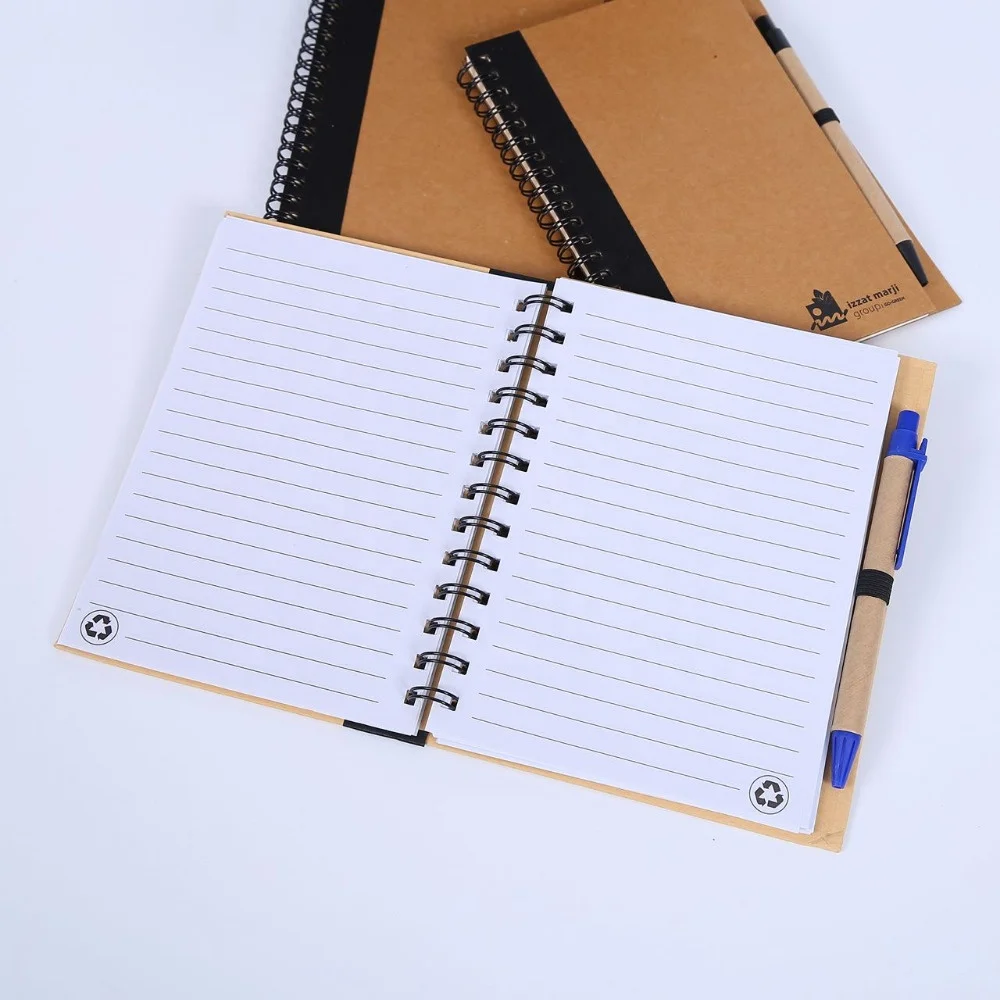 promotional products for business a5 kraft paper journal notebooks customizable recycled