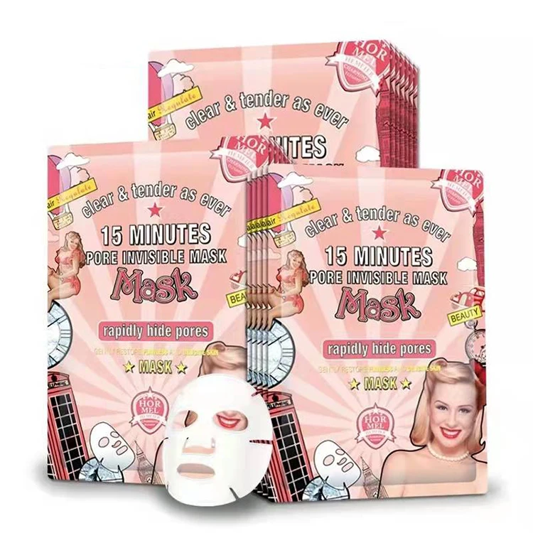 Hyaluronic Acid Moisturizing Korean Face Mask Collagen Sheet Mask Acne Treatment Facial Mask Skin Care Korean Cosmetics