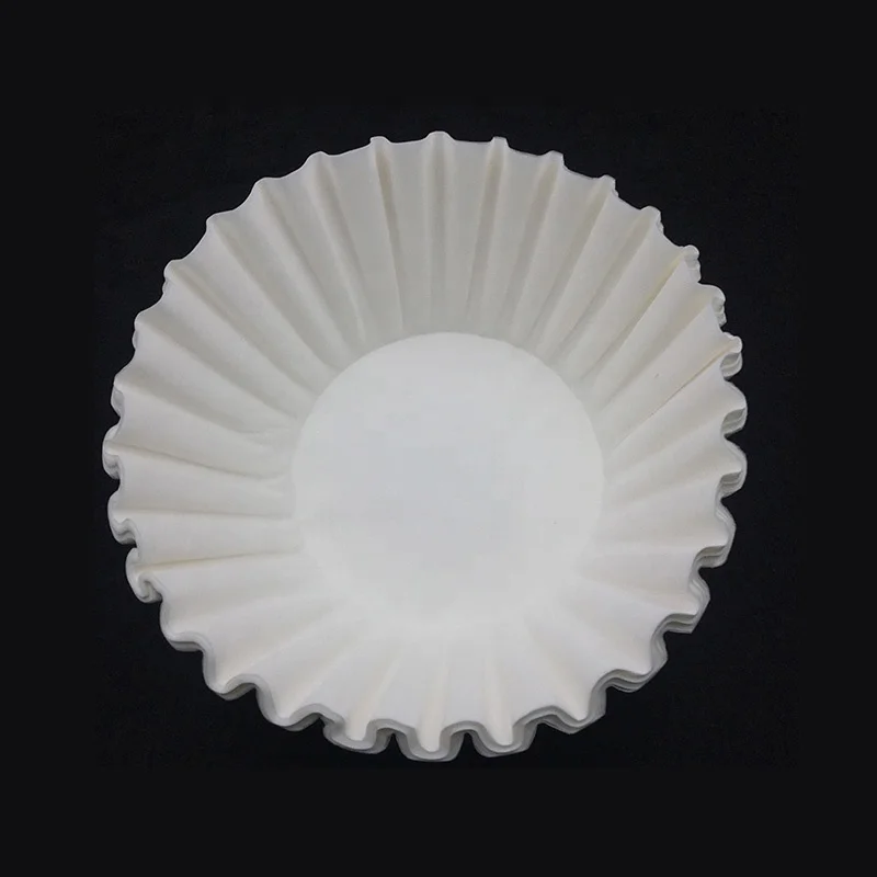 Disposable White Basket Coffee Filters Paper Sheets, for Home Commercial Dripper Pour Over and Drip Coffee Makers