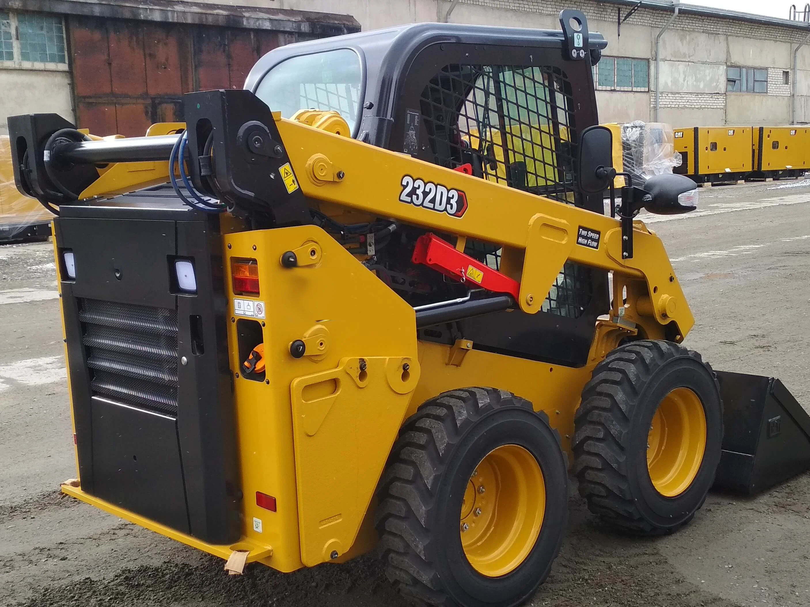Мини-погрузчик Cat 246d 272 226 262 экскаватор-погрузчик фронтальная Лопата