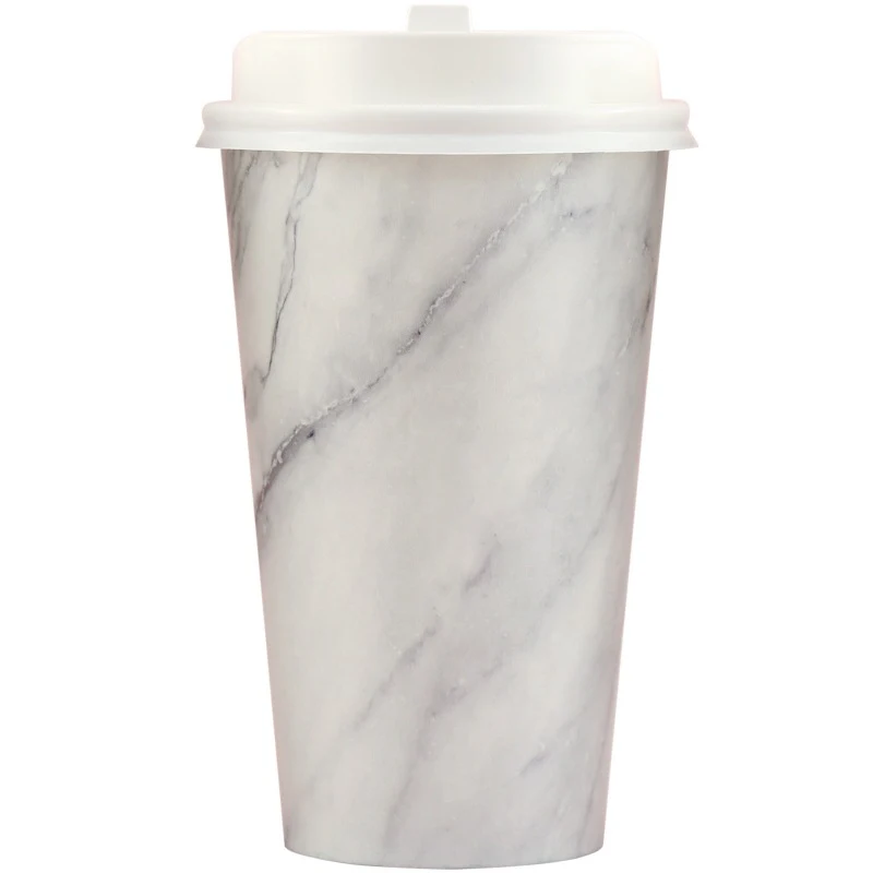 Disposable Hot Drink Coffee Paper Cup With Lid Paper Water Cups