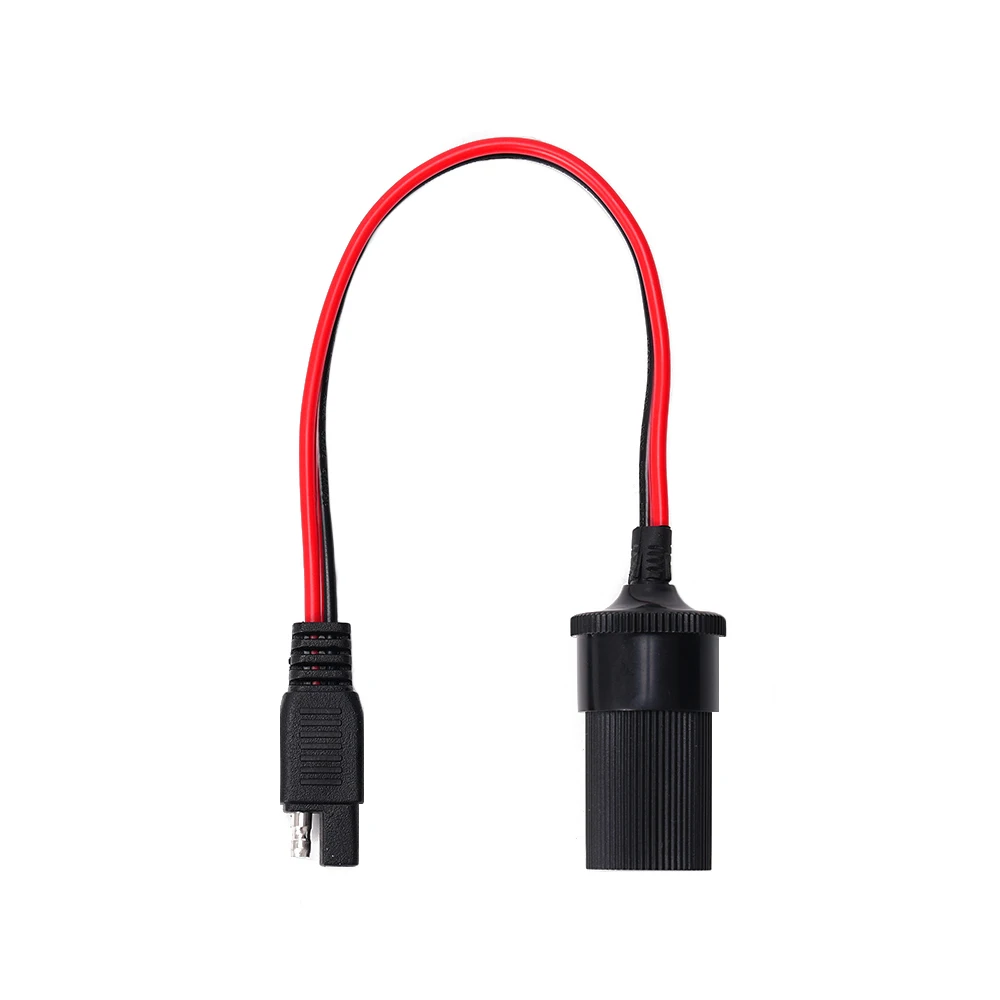 Extension Wire 2 Pin SAE Connector to Car Cigarette Lighter