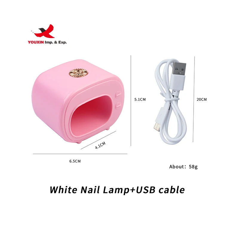 Wholesale Newest Nail Tool Rechargeable Cordless Nail Dryer 16w 45S Fast Dry UV Led Pink Nail Lamp for Gel Polish