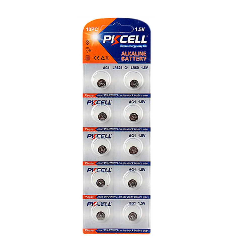 Ultra Alkaline 1.5V AG1 LR60 LR621 SR621SW 13mAh Coin Cell Watches Battery Made In China