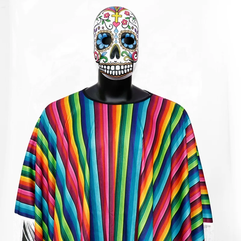 Halloween Undead Skeleton Flower Mask, Day of the Dead cosplay masquerade spooky party holiday  decoration Mexican style Venice
