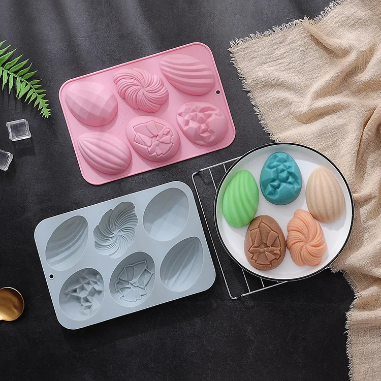 Easter Bunny Egg Silicone Mold Egg-Shaped Soap and Cake Molds for DIY Baking  Carrot silicone  Mold