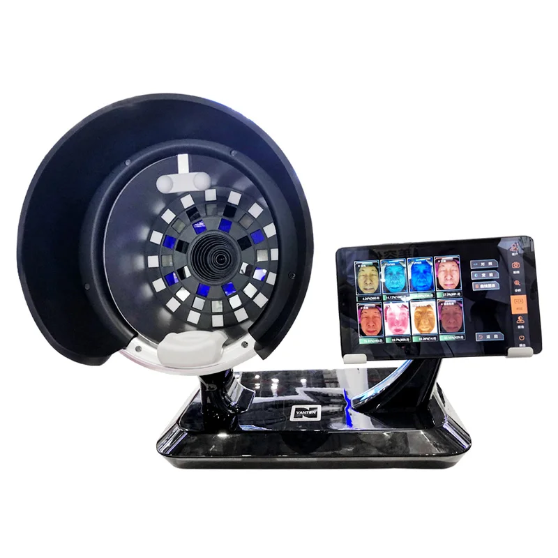 form new technology 2021  wax-bx hydra machine beauty device ai 3d face handheld facial aqua sure skin analyzer white color