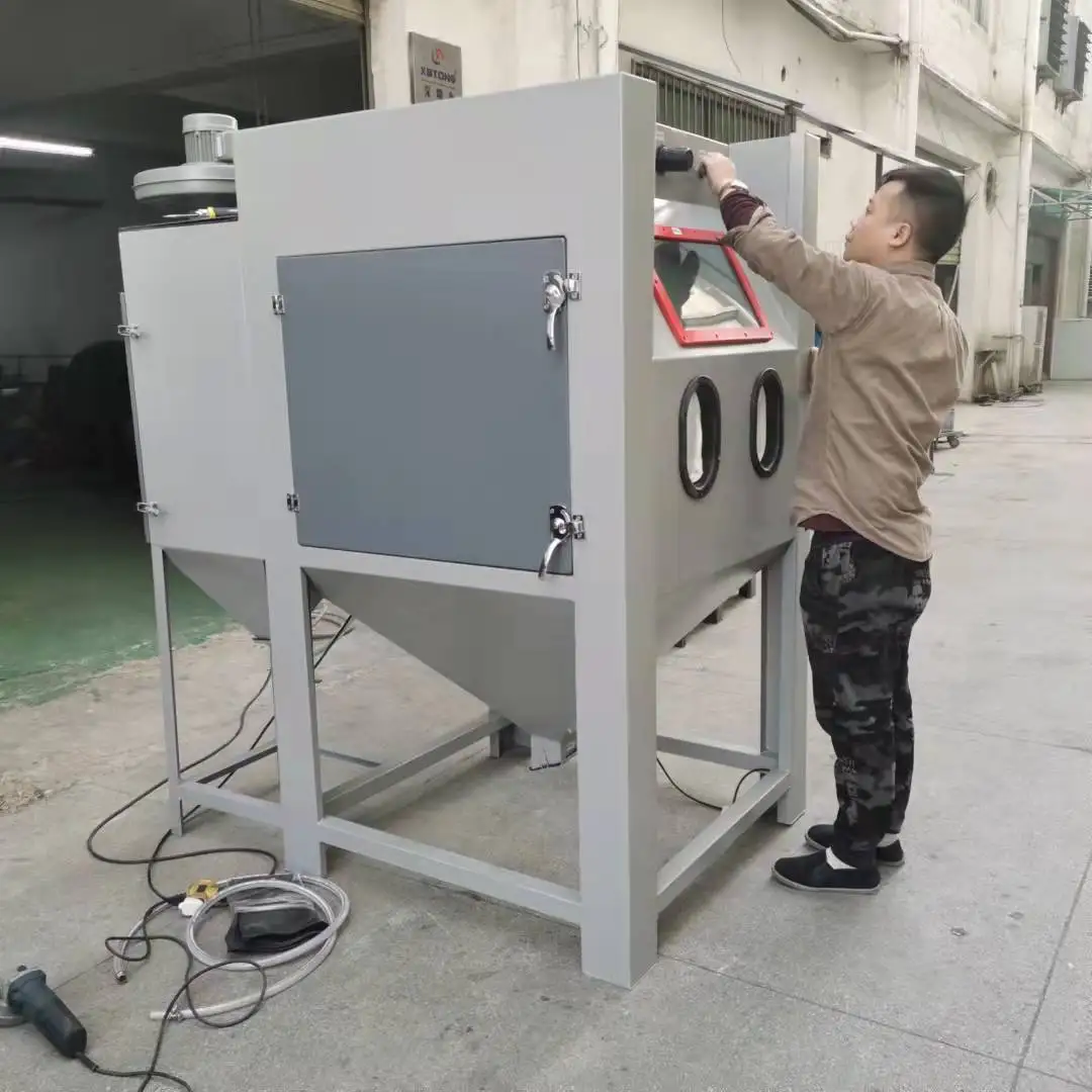 Wet Sand blasting Machine/Dry Blasting Cabinet/Manual Sand Blast deruster Equipment sandblasting derusting