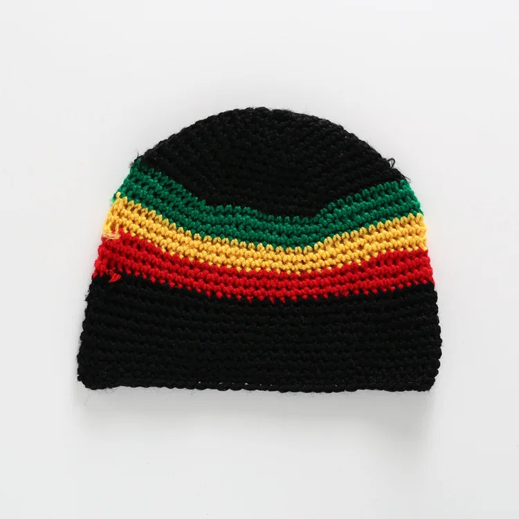 Wholesale Classic Rasta Hats Unisex Slouchy Beanie Cap Warm Winter Knitted Caps