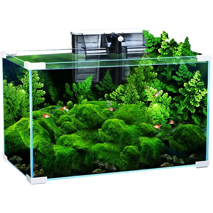 35 gallon frameless crystal ultra-white glass office home landscaping fish special landscaping coral breeding fish tank aquarium