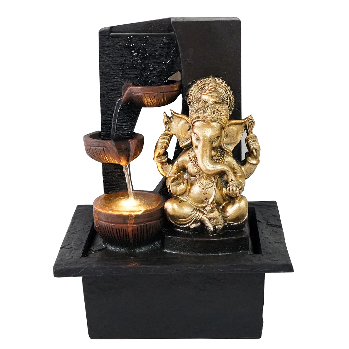 customize fortune ganesha fountain hindu god indoor water fountain indian god waterfall for living room home decor