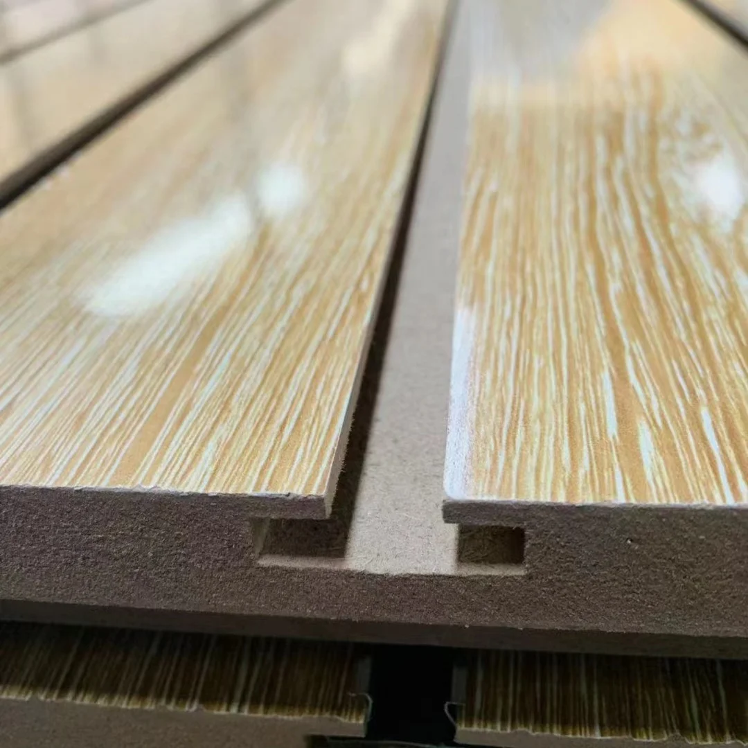 T&G Slatwall Panel Slot Mdf 15mm or 17mm/Slotted Groove Mdf Board/Grooved 18mm Melamine Modern E1 Wood Fiber Indoor Slat Wall