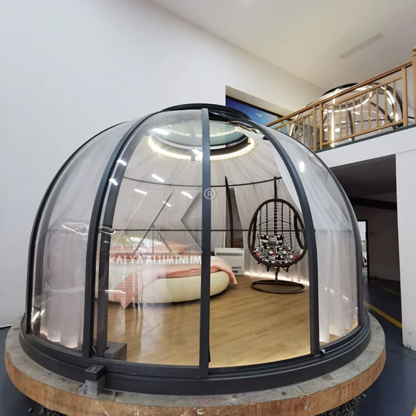 Round Outdoor PC Dome Room Transparent Star Room for Resort Restaurant Camping