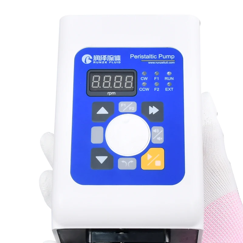 Runze Mini LED Display Screen Box-Type Peristaltic Pump Low Flow Rate Centrifugal Electric Pump Food Pharmaceutical Industry OEM