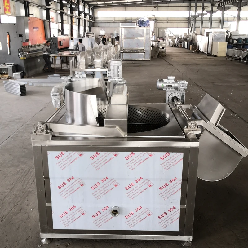 Industrial Snacks Foods Automatic Stir Frying Machine Banana Plantain Chips Peanut Fried Onion Machine Batch Fryer