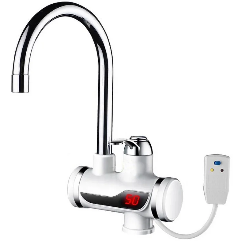 Электрический водонагреватель с краном мгновенный проточный кухонный нагреватель холодной воды