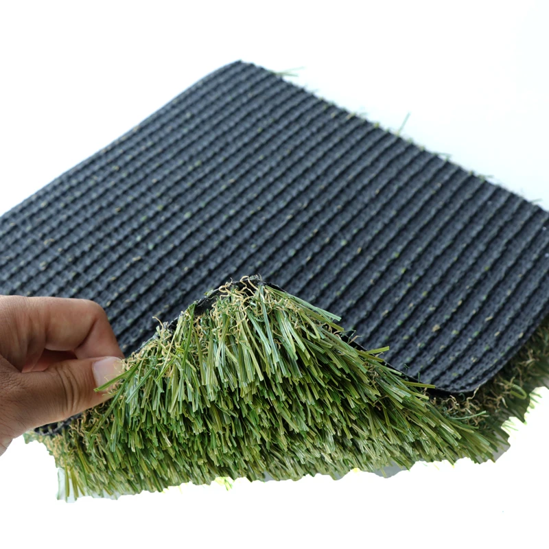 Hot Sales 25mm Gridding Cloth Secondary Back Glue 15 Needles Turf Roll Autumn Artificial Grass courtings