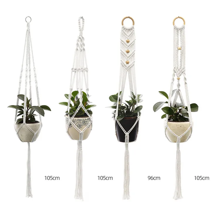 Wall Macrame Plant Hanging For Garden Pot Holder Hanger Garden Hanging Baskets