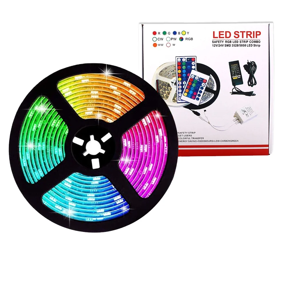 Innovative LED Strip with Remote Control - Adjust Brightness & Colors Effortlessly Led Strip Lights